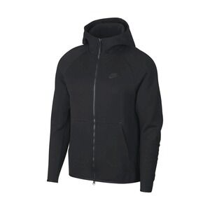 Nike Tech Fleece Hoodie Sweatshirt Mens Full-Zip Faded Black 928483-010 Size XL